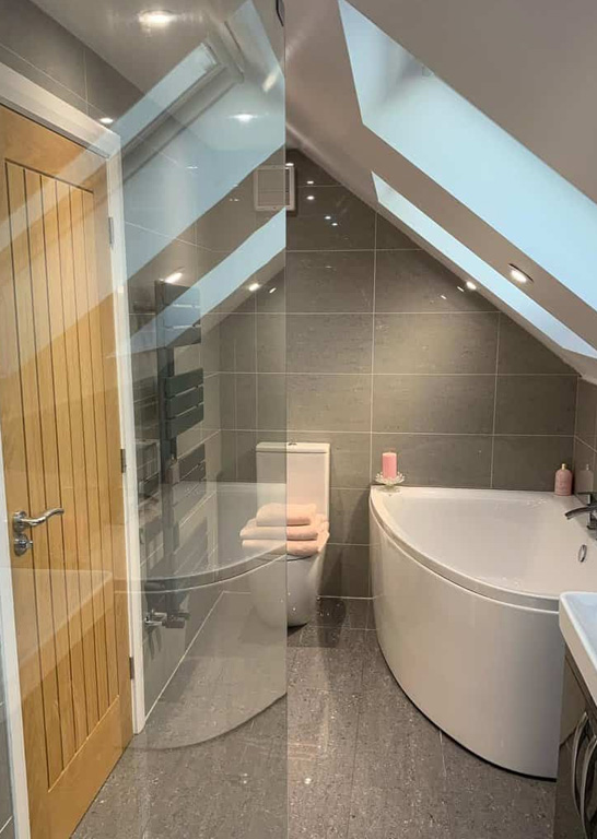 small bathroom installation